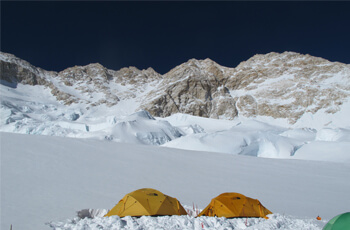 Kanchenjunga Main (Main 8,586m.), Kanchenjunga (South 8,476m.,) Kanchenjunga (8,476m.) West face Summit and Yalung-Kang 8,505m. Peak.